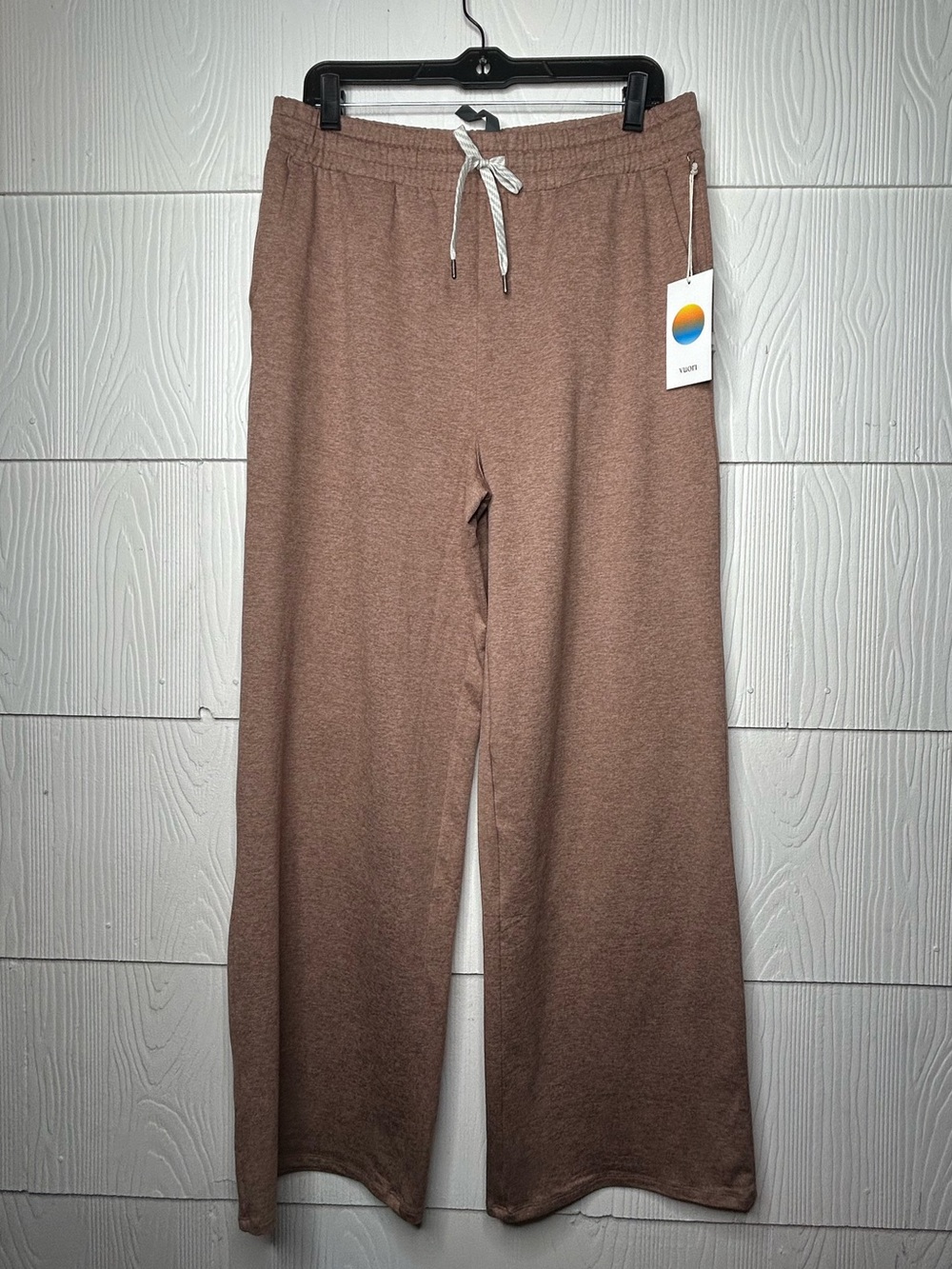 Vuori Brown Wide-Leg Track Pants